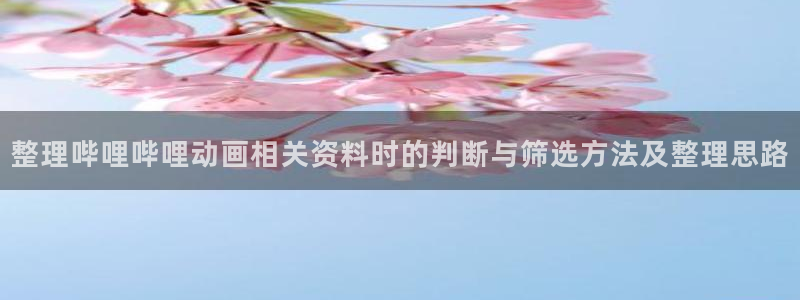 omofun官网动漫在线观看:整理哔哩哔哩动画相关资料时的判断与筛选方法及整理思路配图