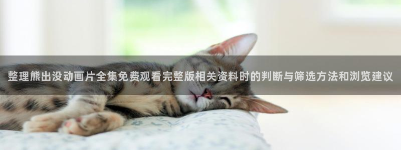 omofun经典动漫推荐:整理熊出没动画片全集免费观看完整版相关资料时的判断与筛选方法和浏览建议配图